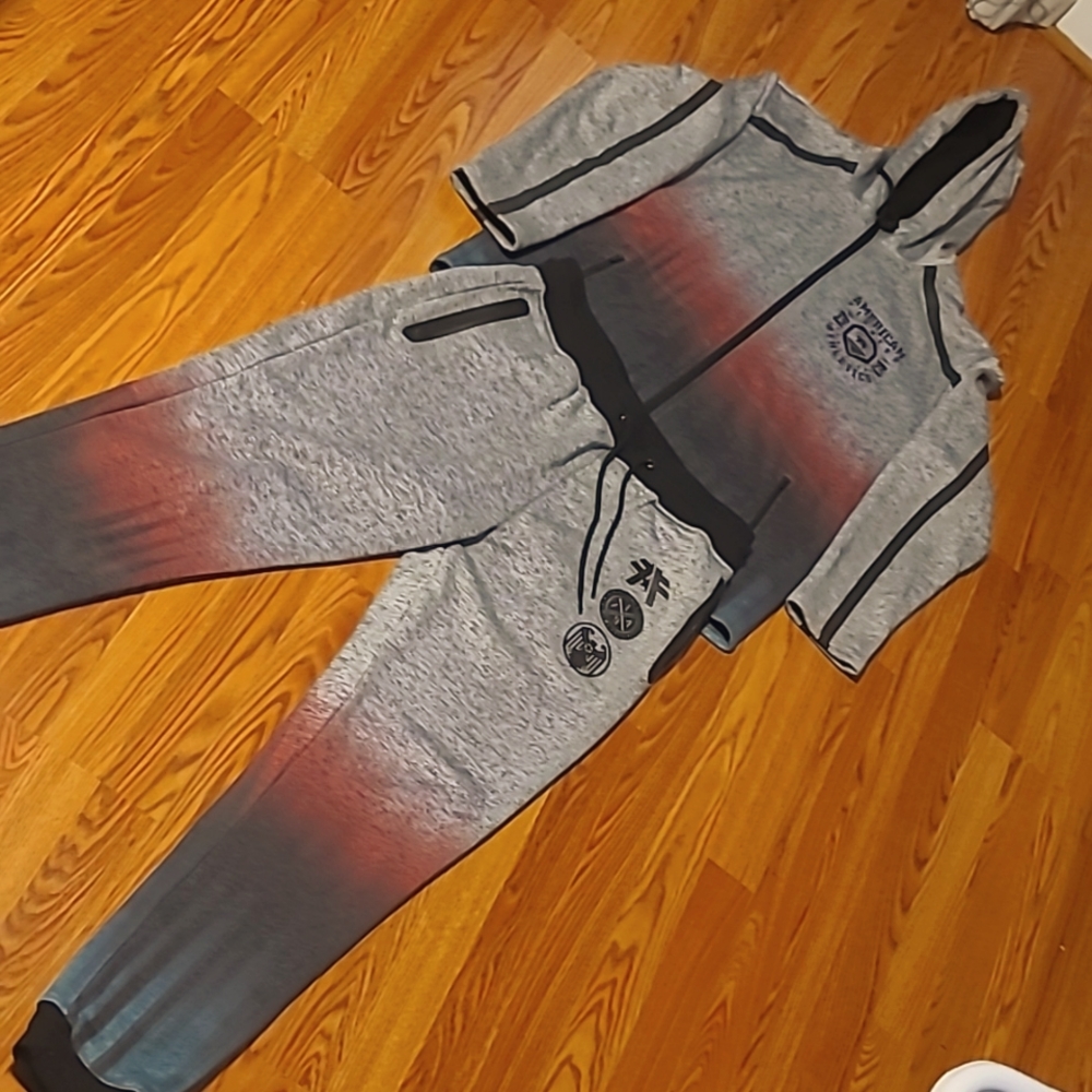 American Fighter Sweat Suit XL top L bottoms